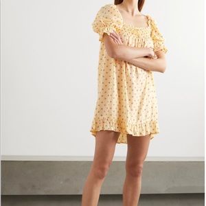 Faithfull The Brand ruffled crepe nightdress